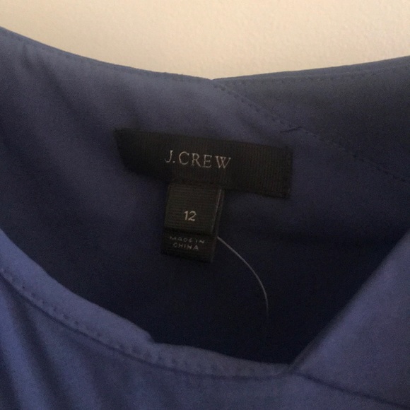 J Crew Slate Blue Ruffle Cami NWT - Picture 2 of 4